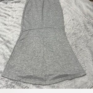 Shein Gray Bodycon Jersey Mermaid Maxi Skirt